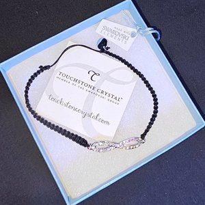 Infinity Woven Bracelet - Touchstone Crystal by Swarovski